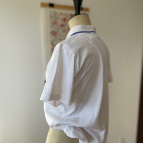 Vintage Polo Shirt With Embroidered Flowers - Picture 3 of 8